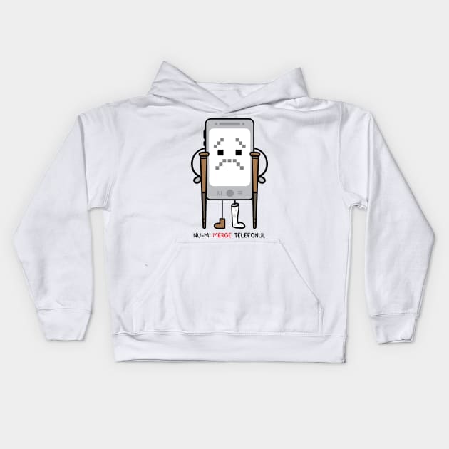 nu-mi MERGE telefonul Kids Hoodie by adrianserghie